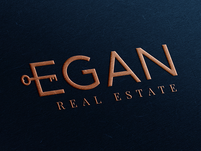EGAN Real Estate branding custom logo illustration illustration logo logo design logo design branding logomark real estate branding real estate logo realtor realty typography