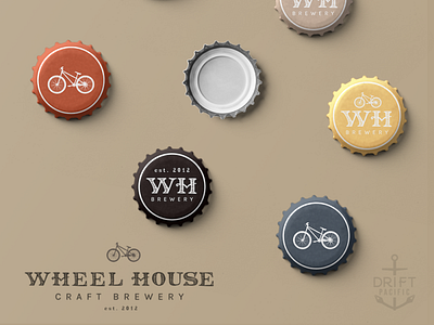 Wheel House | Craft Brewery beer brand beer logo bottle cap brand identity branding branding design brewery branding brewery logo custom logo illustration logo logo design branding logomark typography typography design