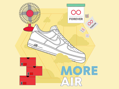 Air Force 1 af1 hypebeast illustration loop motion nike air nike shoes sneaker