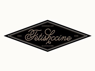Fetishccine italian logo pun