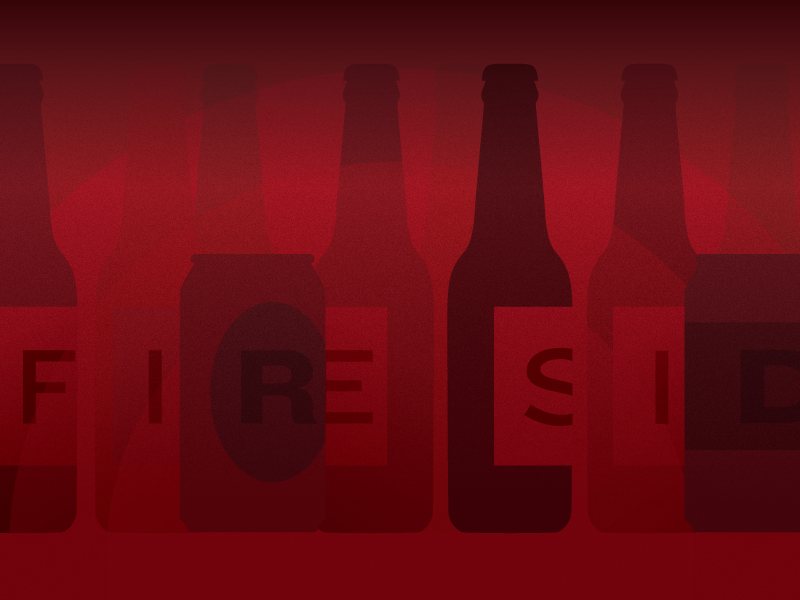 Fireside beer dribbble