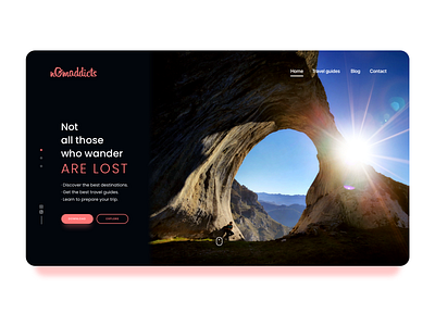 nomaddicts Landing Page heroheader landingpage webdesign