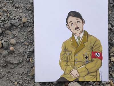 Hitler by DR illustration indian doodlerawat