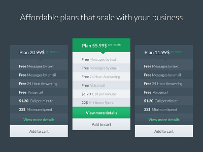 Pricing table price pricing table