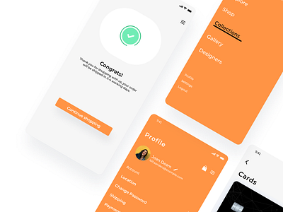 Bembon's Furniture app design e commerce ui