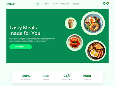 Online Restaurant Landing Page