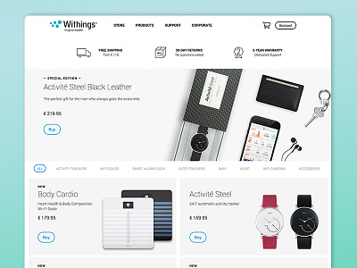 Withings - Store Page