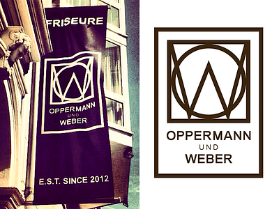 Oppermann & Weber Logo – aendi branding clean design graphic icon identity lettering logo mark