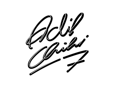Adil Chihi - Logo cologne custom hand handlettering handmade lettering letters logo script sketch typography