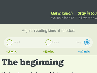 Adjust reading time, if needed. ixd reading web webdesign