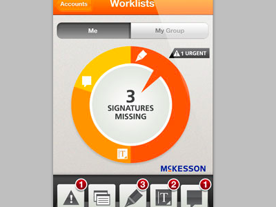 updated McKesson app app graph iconography iphone
