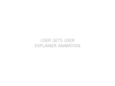 User gets user after effects animation