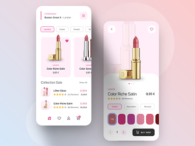 //💄 L‘Oréal 💄// Mobile Store Concept app concept design digital ecommerce interface loreal mobile paris ui ux