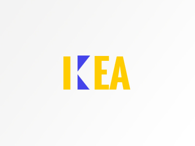 Logo Redesigns #1: Ikea brand design graphic ikea logo minimalistic modern redesign