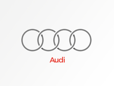 Logo Redesigns #2: Audi audi brand design graphic logo minimalistic redesign trend undesign