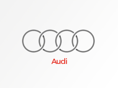 Famous Logo Design History: Audi, Logo Design Gallery Inspiration