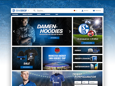 S04 || Shop Relaunch s04 schalke shop web