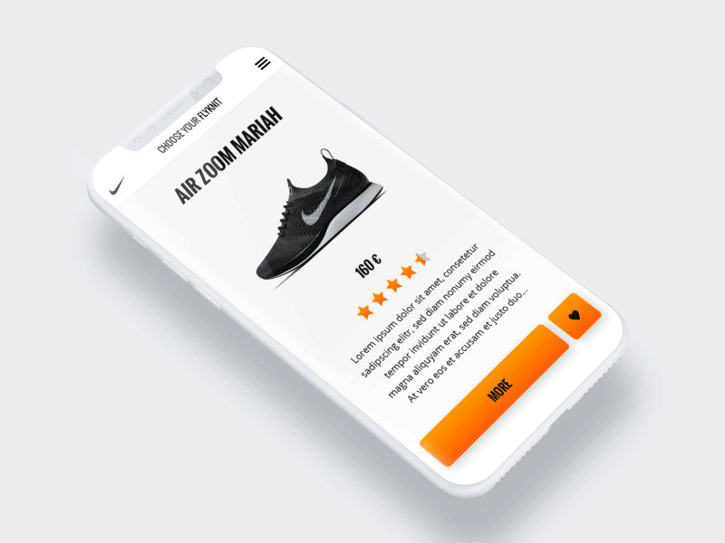 Nike || Sneaker Swiper design interaction interface mobile motion nike shop slider sneaker swiper ui ux