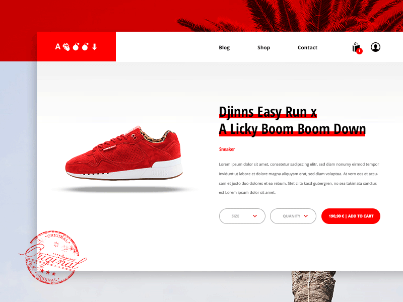 ALBBD || Minimalistic Shop Redesign a albbd boom design down ecommerce licky minimalistic redesign shop sneaker web