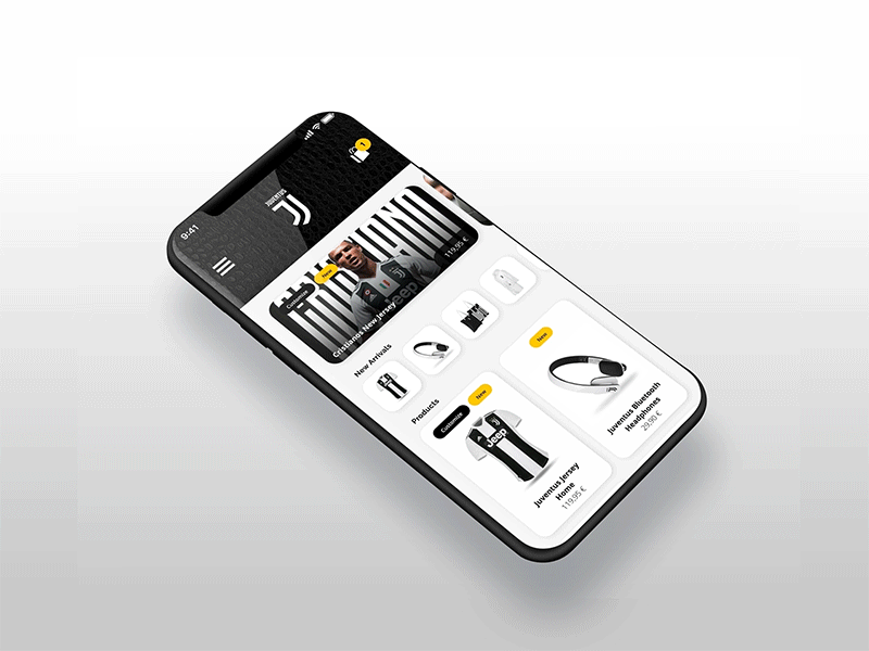 Juventus Mobile Shop Concept || List