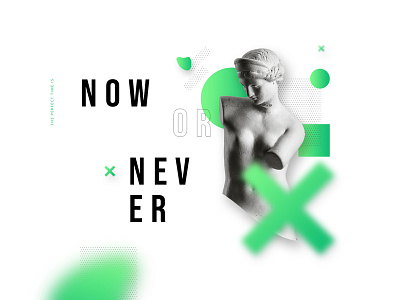 Now Or Never || Visual Concept art art direction concept graphic design modern visual web