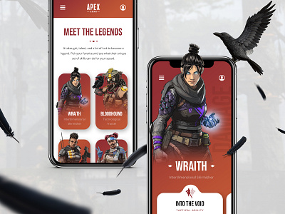 Apex Legends || App Concept apex app concept design digital legends mobile ui ux web