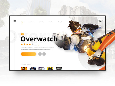 // GAME NEWS // Landing Page Concept