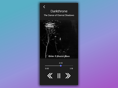 Daily UI #009 Music Player