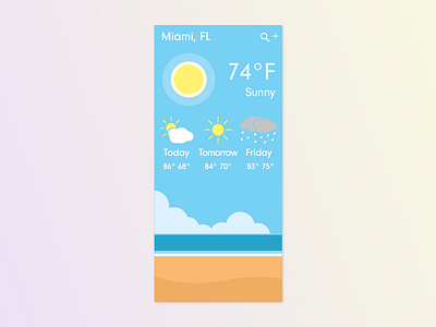 Daily UI #037 Weather App 037 37 adobe xd dailyui forecast weather weather app weather forecast weather icon weather icons