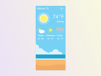 Daily UI #037 Weather App