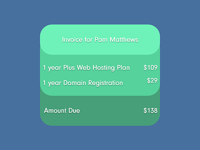 Daily UI #046 Invoice 046 46 dailyui invoice price pricing