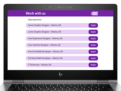 Daily UI #050 Job Posting 050 50 careers careers page dailyui job job application job list job listing job posting jobs list