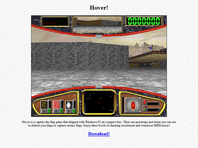 Daily UI #074 - Download download download page downloads games gaming hover site web design webdesign website website design windows windows 95