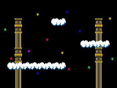 Palace in the Sky 8 bit background icarus kid kid icarus nintendo palace sky wallpaper