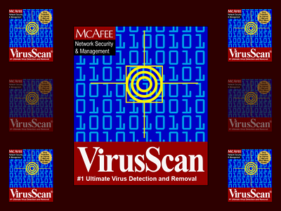 McAfee VirusScan Splash Screen Redrawn 1998 malware mcafee retro scan virus virusscan