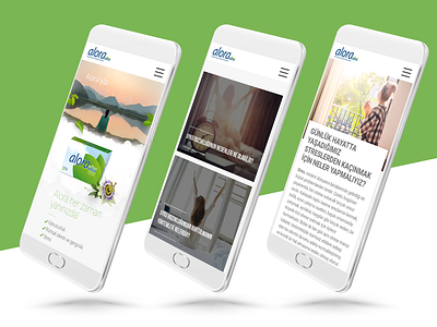 Alora mobile mock up responsive ui ux web design website website concept