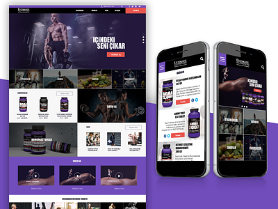 Ultimate Nutrition E-Commerce desktop e commerce homepage layout mobile product ui uidesign ultimate nutrition ux web design website