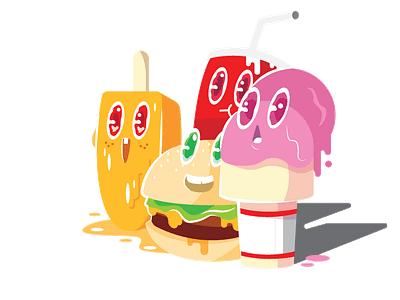 Melting Food Group brand identity cute design homepage icecream illustration melting onboarding ui ux website design