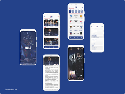 NBA Redesign app design mobile mobile app nba nba app redesign ui