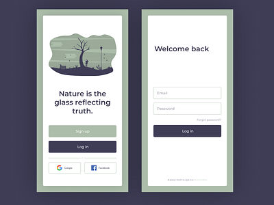 DailyUI 001 app daily daily 100 challenge daily ui dailyui dailyuichallenge design illustration mobile mobile app nature ui vector