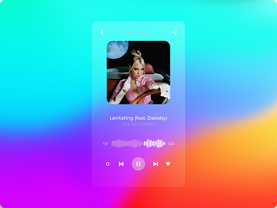 DailyUI 009 app daily 100 challenge daily ui dailyui dailyuichallenge design heart mobile mobile app music music player next now playing nowplaying pause play player share ui ux