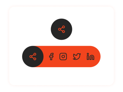 DailyUI 010 app daily 100 challenge daily ui dailyui dailyuichallenge dailyuı 10 design figmadesign mobile mobile app orange share share button share icon shares ui