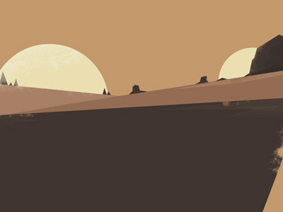 Brown Desert illustration vector