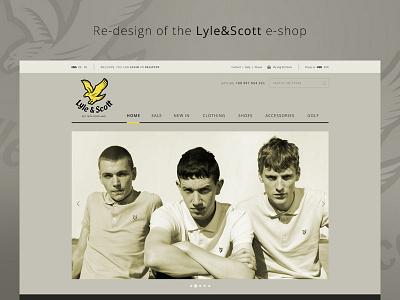 Re-design of the Lyle&Scott e-shop