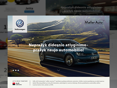 Landing page for MollerAuto Vilnius adguns bootstrap landing page responsive ui ui design volkswagen webdesign