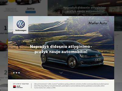 Landing page for MollerAuto Vilnius 