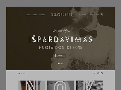 E-shop for SILVERBEARD bowtie e commerce e shop hipsters lashes ui design web design