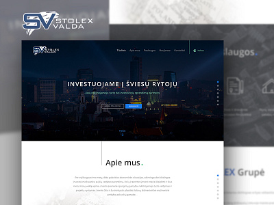 STOLEX valda website design bootstrap corporate website landing page responsive ui ui design web design