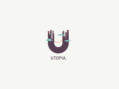 Utopia logo design design illustration logo