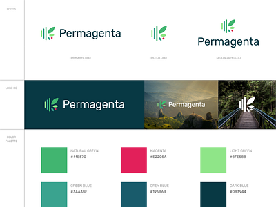 Permagenta branding branding graphic design guidelines logo ui